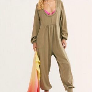 Free People Road Trip Onesie - Army Birch - sz S